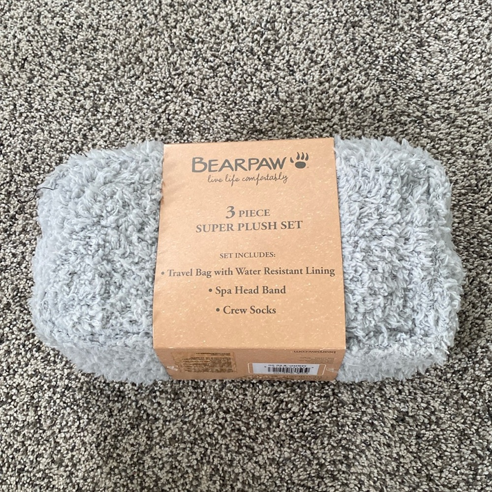 Bear paw 3 piece Super Plush Set